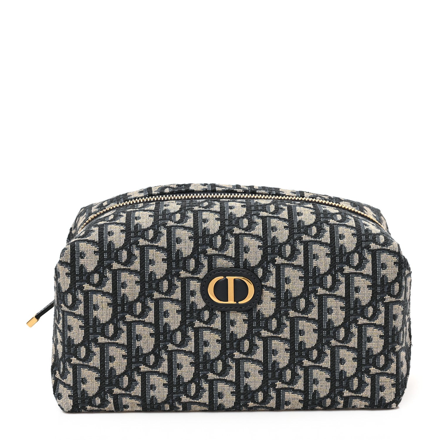 Christian Dior Oblique 30 Montaigne Cosmetic Pouch Blue 1 of 8