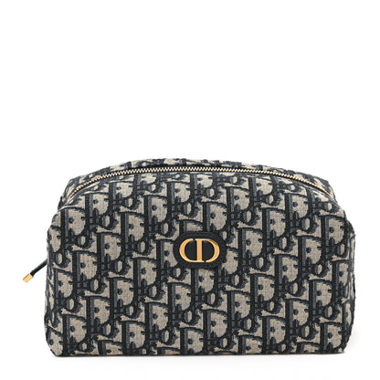 Christian Dior Oblique 30 Montaigne Cosmetic Pouch Blue 1 of 8