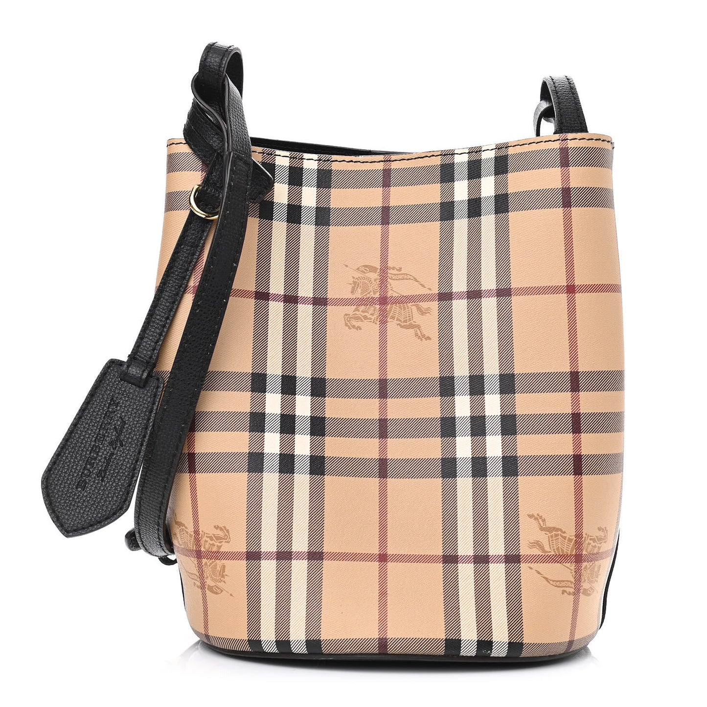Haymarket Check Colours Small Lorne Bucket Crossbody Black