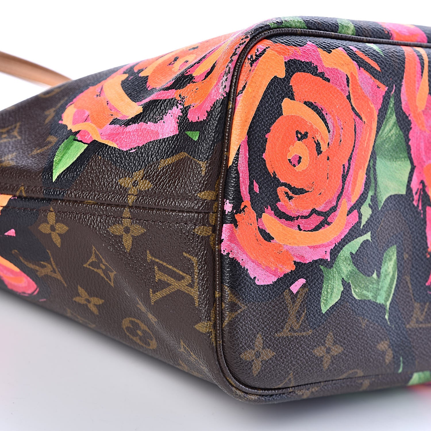 Louis Vuitton Monogram Roses Neverfull MM 15 of 17