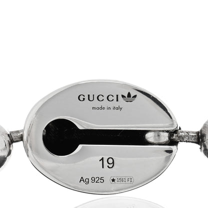 Gucci X ADIDAS Sterling Silver Enamel Bead Bracelet Black 3 of 4