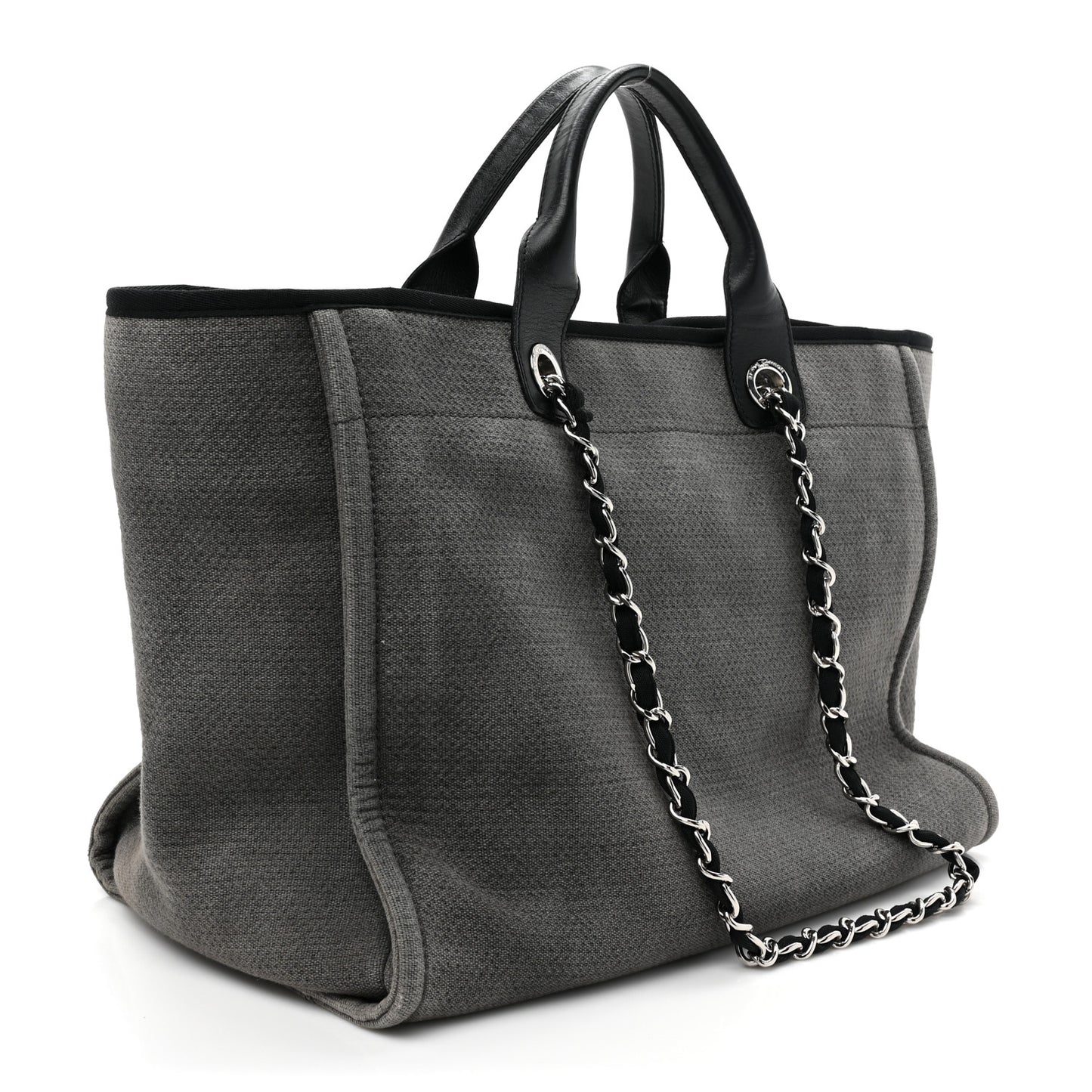 Canvas Large Deauville Tote Grey