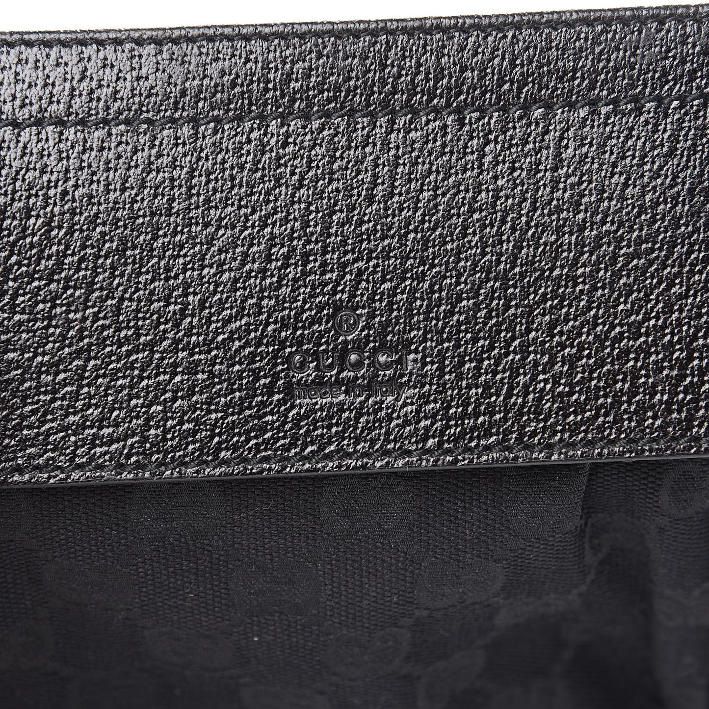GG Monogram Double Pocket Belt Bag Black