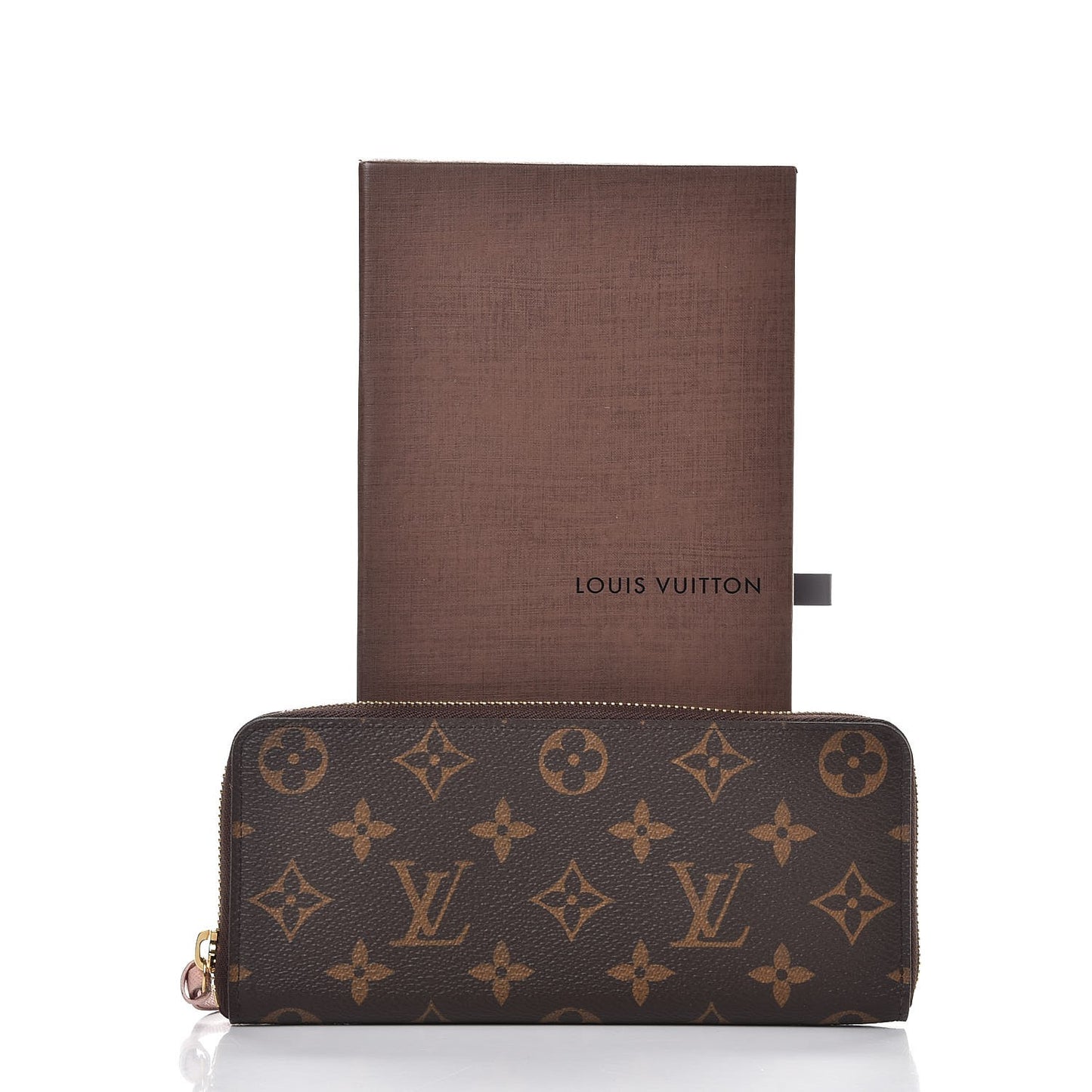 Monogram Clemence Wallet Rose Ballerine
