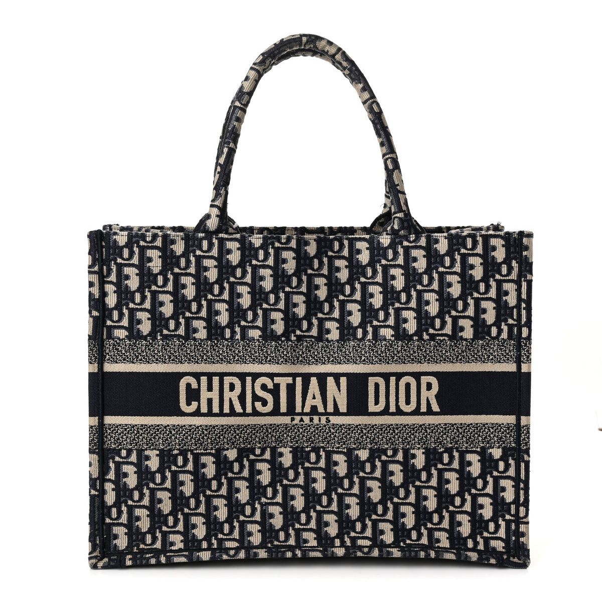 Oblique Medium Book Tote Blue Multicolor