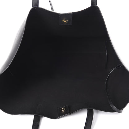 Saint Laurent Calfskin Large Shopping Tote Black 5 of 11