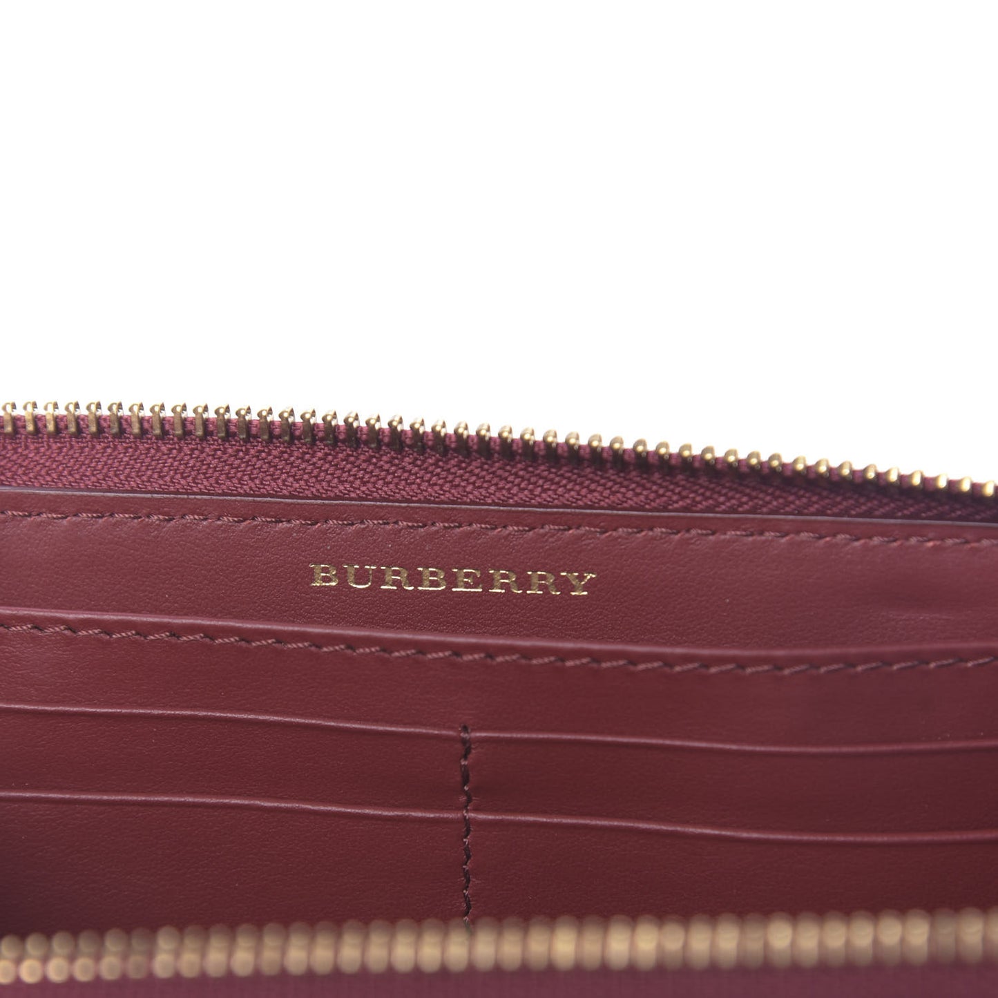 Vintage Check Elmore Zip Around Wallet Crimson