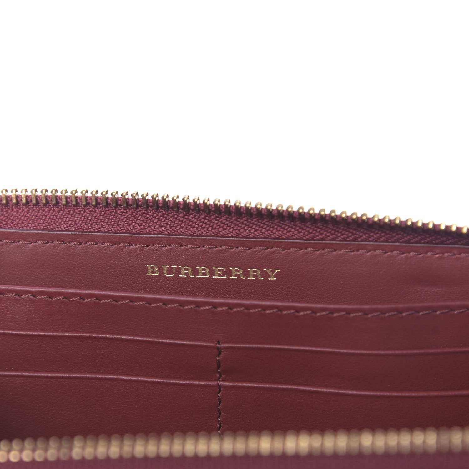 Burberry Vintage Check Elmore Zip Around Wallet Crimson 6 of 8