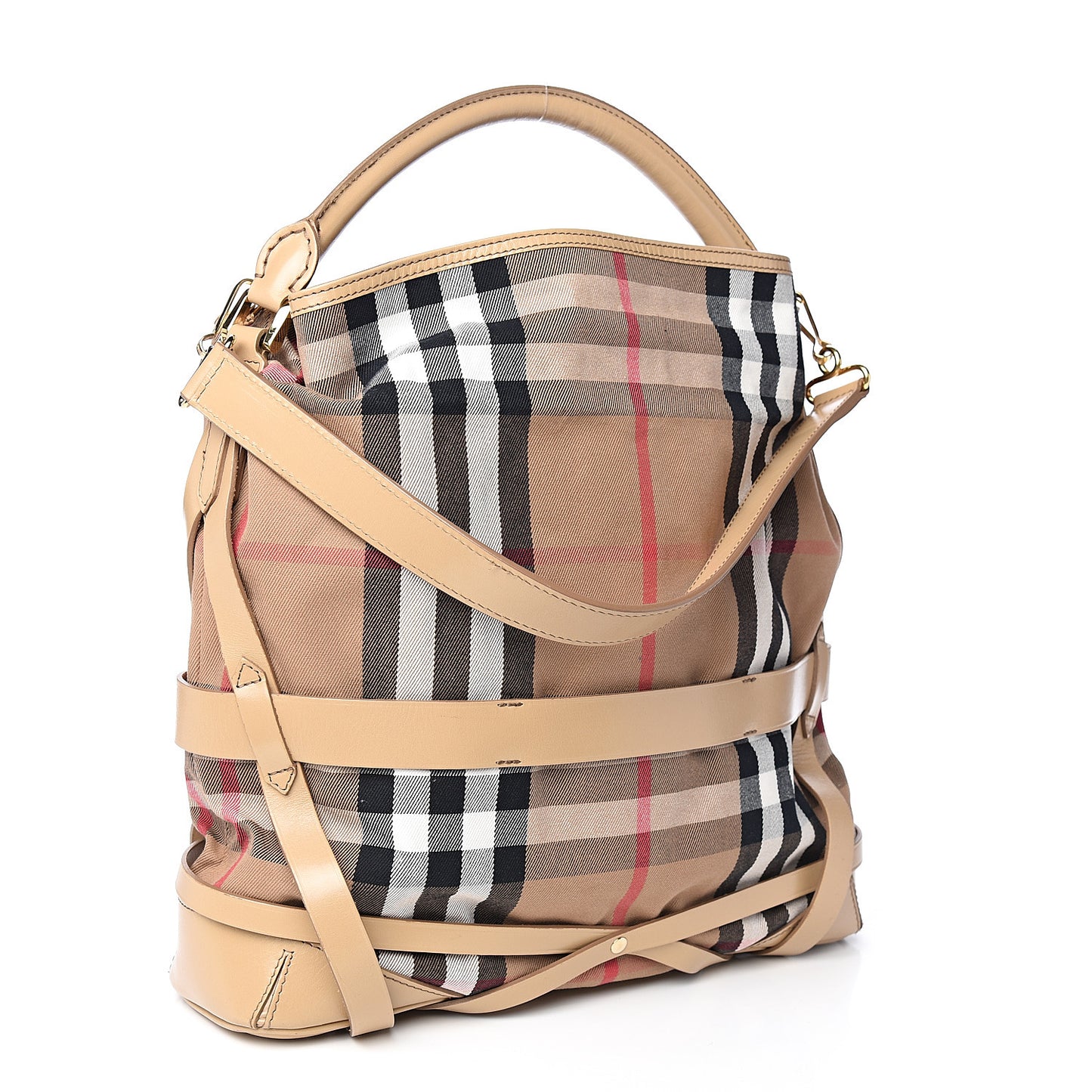 House Check Bridle Calfskin Medium Gosford Hobo