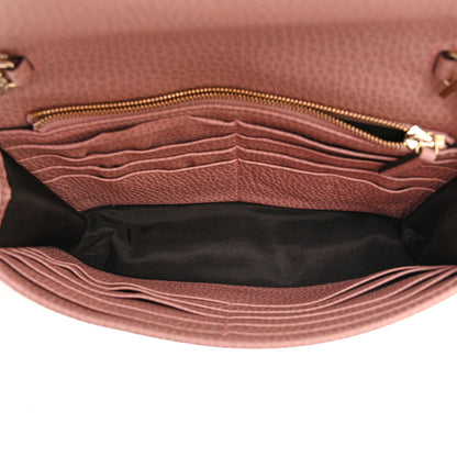 Gucci Dollar Calfskin Interlocking G Chain Wallet Soft Pink 5 of 17