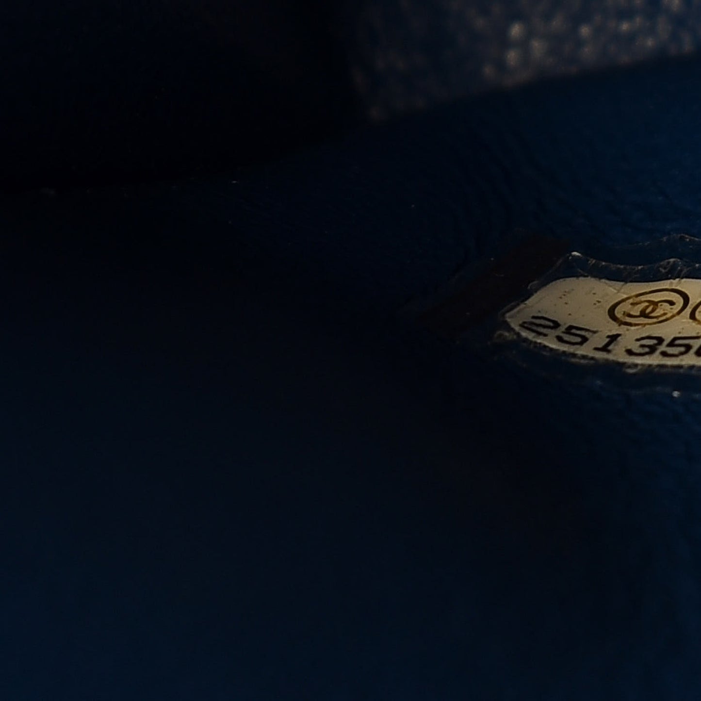 Caviar Quilted Jumbo Double Flap Dark Blue