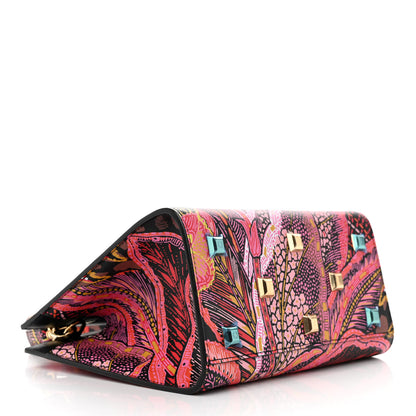 Salvatore Ferragamo Calfskin Batik Print Small The Studio Bag Multicolor 4 of 10