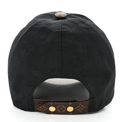 Louis Vuitton Polyester Silk Monogram LV Get Ready Cap M Black 6 of 10