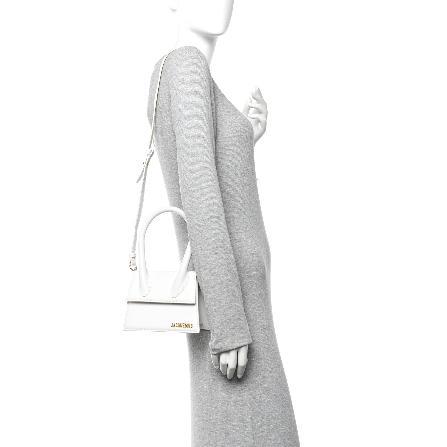 Jacquemus Smooth Calfskin Le Chiquito Moyen White 2 of 9