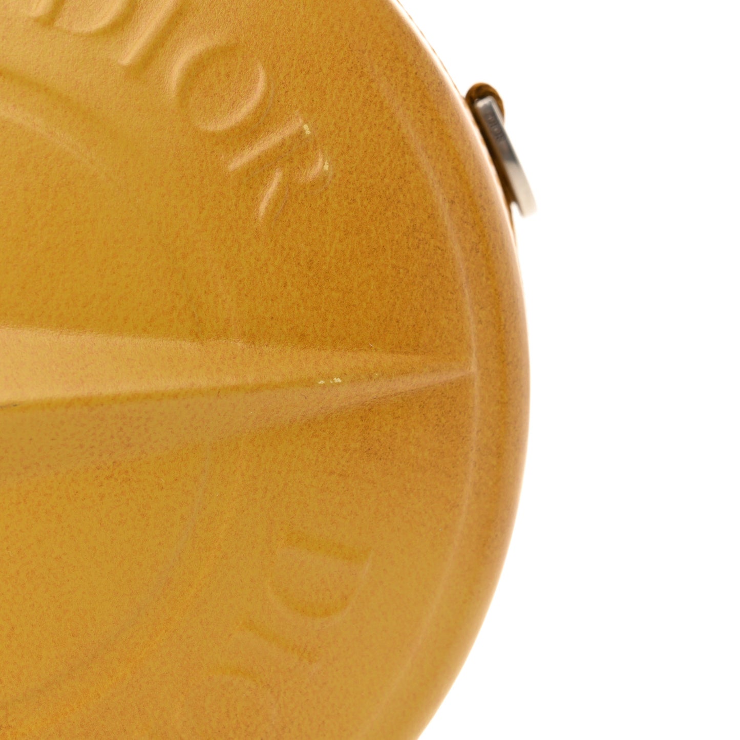 X STONE ISLAND Calfskin Mens Round Bag Tane Gold
