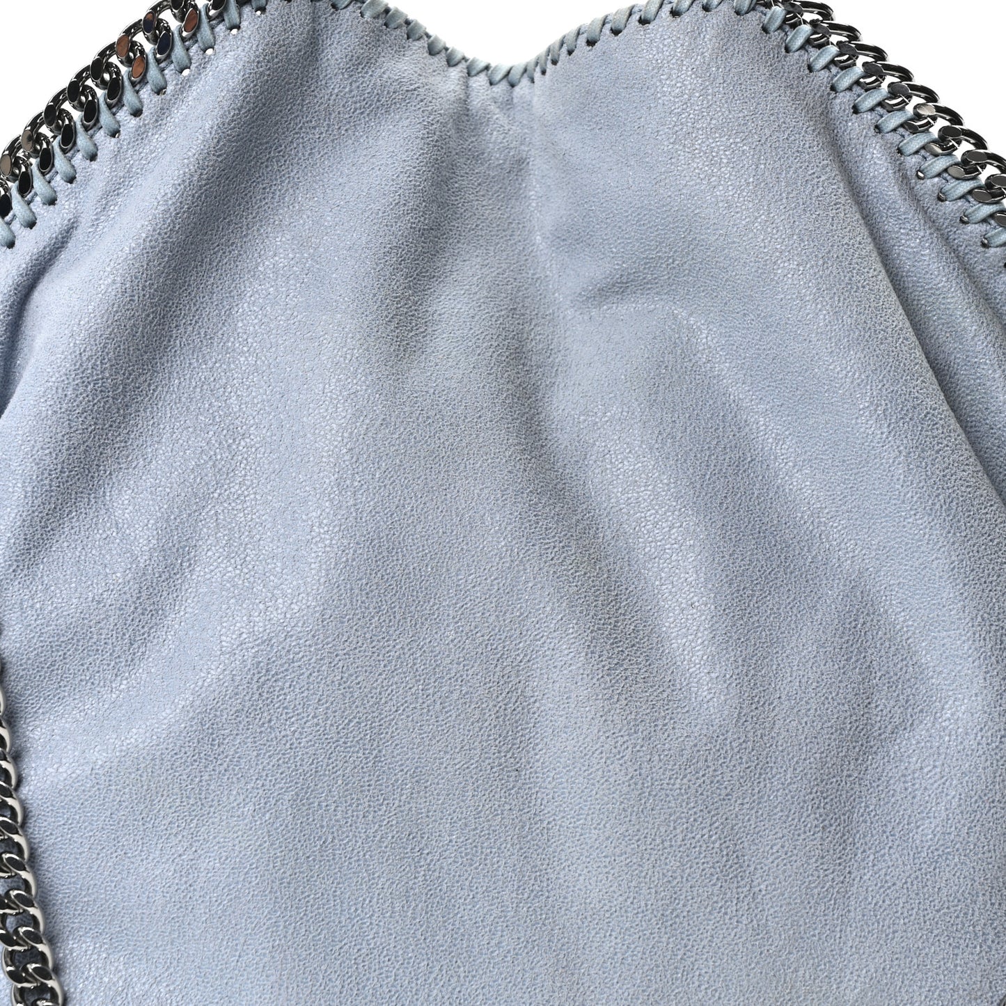 Shaggy Deer Falabella Fold Over Tote Ice Blue