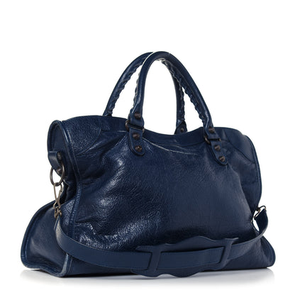 Balenciaga Agneau Classic Hardware City Bleu Obscur 2 of 18