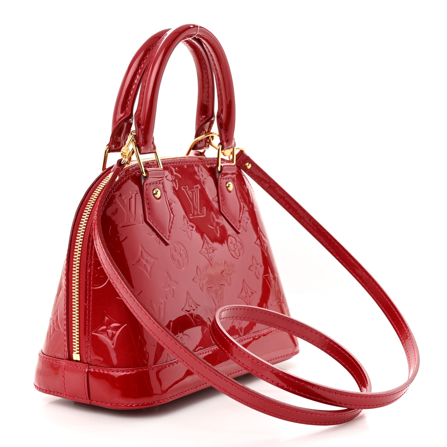 Louis Vuitton Vernis Alma BB Pomme D'Amour 3 of 10