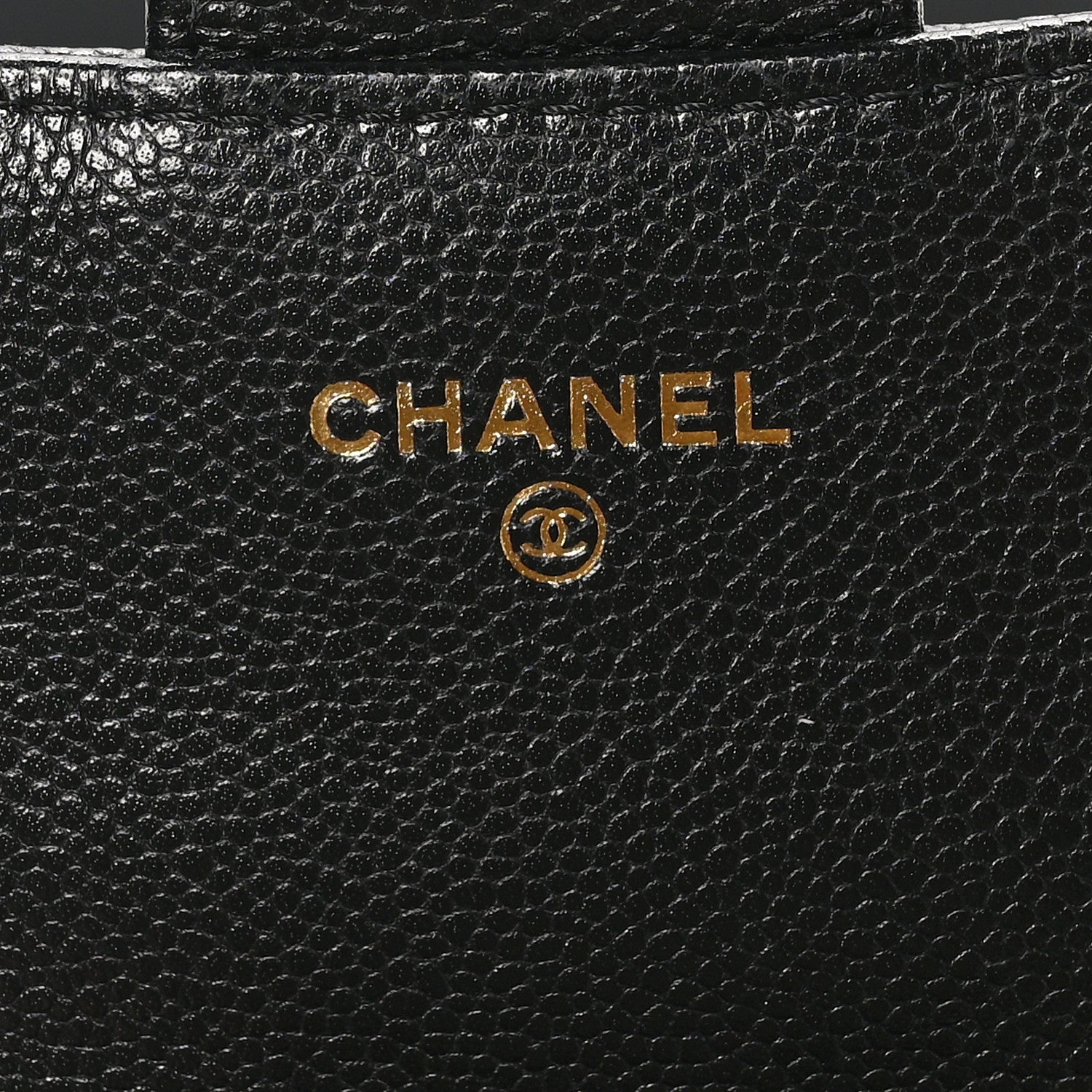 Chanel Caviar Quilted Flap Phone Holder With Chain Black 8 of 13