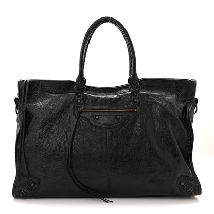 Balenciaga Arena Lambskin Brass Hardware Le City Travel Bag Black 1 of 10
