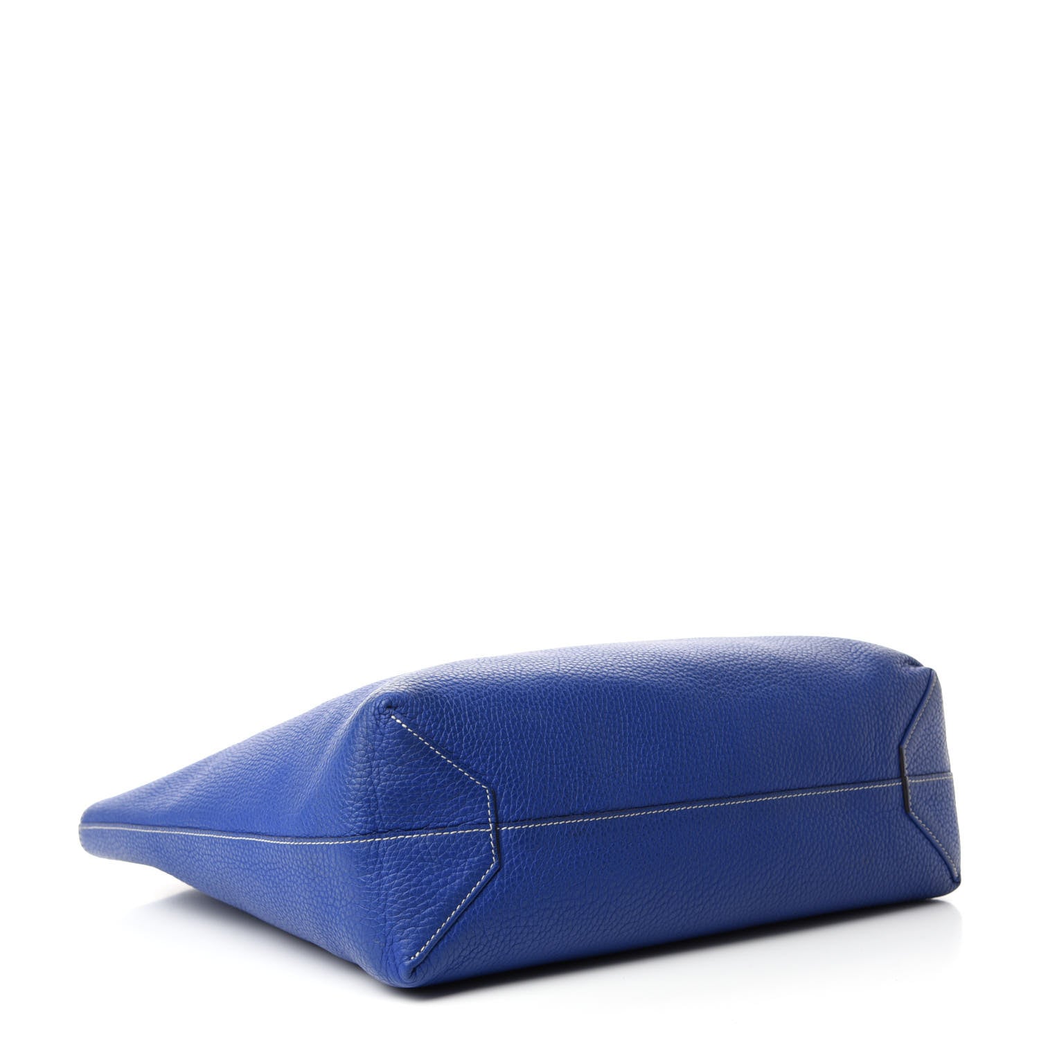 Hermes Taurillon Clemence Double Sens 36 Reversible Tote Graphite Bleu Electrique 4 of 15