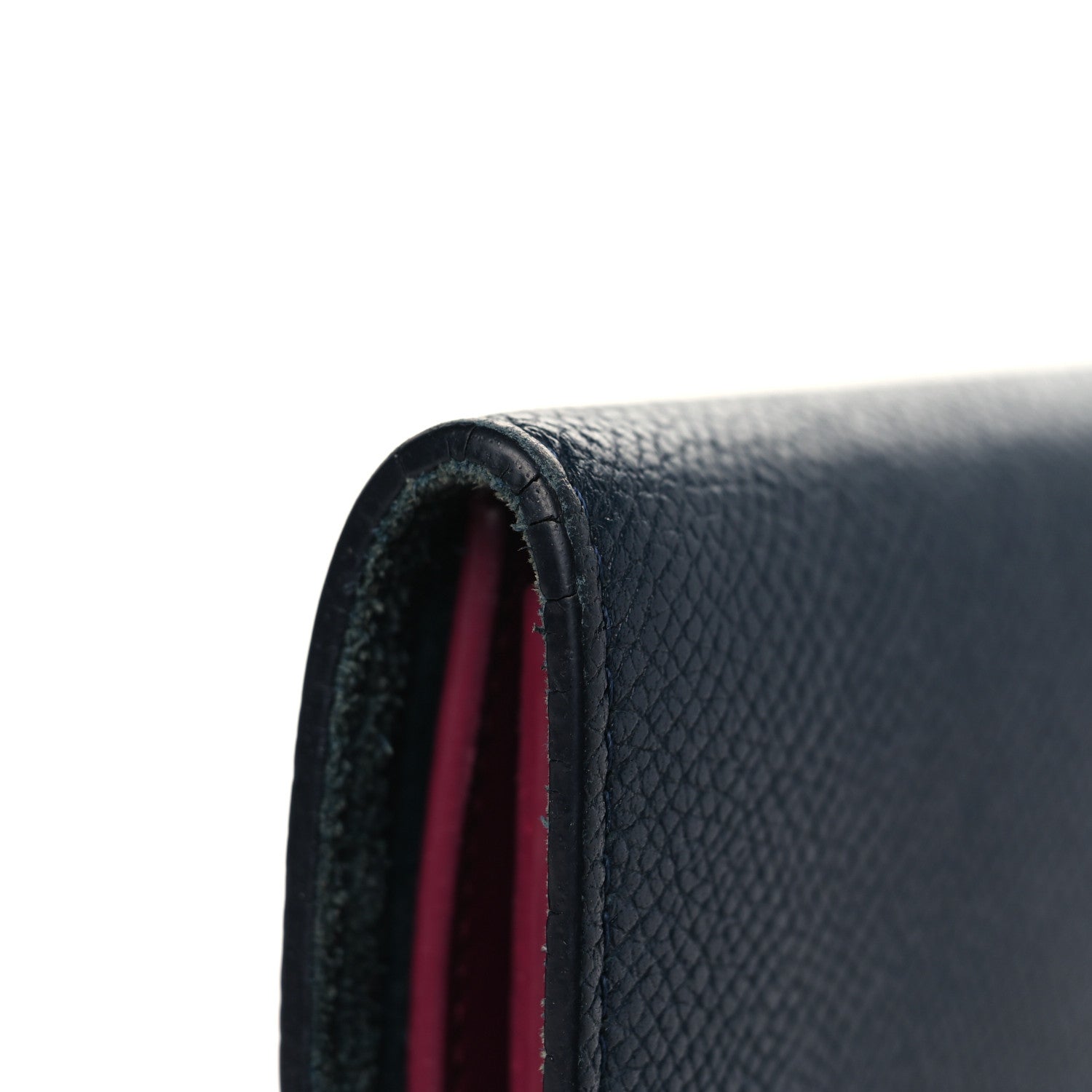 Celine Grained Calfskin Medium Multifunction Strap Wallet Steel Blue 9 of 10