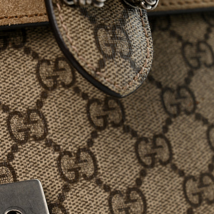 Gucci GG Supreme Monogram Small Dionysus Shoulder Bag Taupe 11 of 12