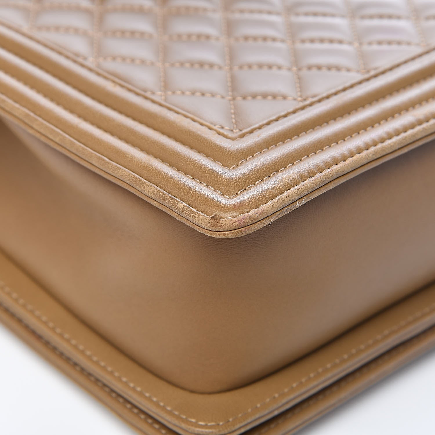 Chanel Lambskin Quilted New Medium Boy Flap Beige 14 of 16