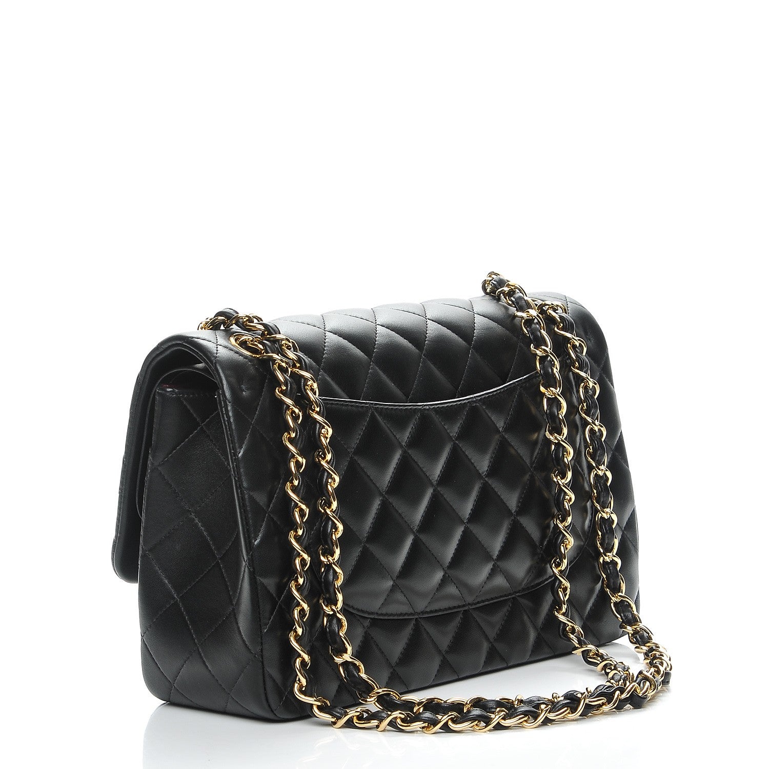 Chanel Lambskin Quilted Jumbo Double Flap Black 3 of 7