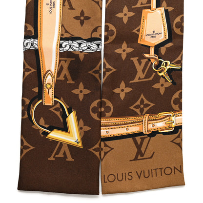 Louis Vuitton Silk Monogram Confidential Bandeau Brown 2 of 6