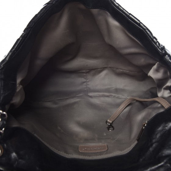 Chanel Glazed Calfskin Twisted Maxi Flap Black 5 of 12