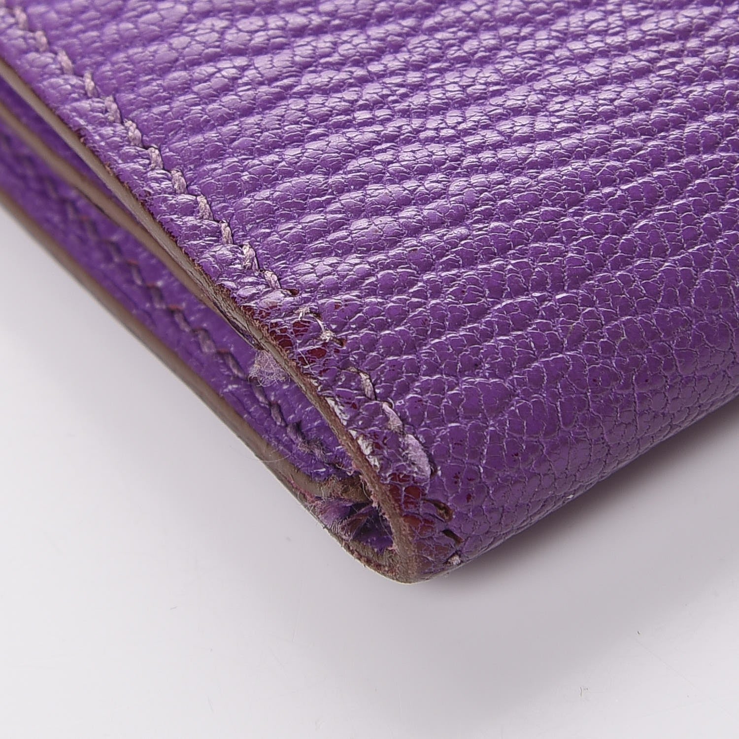 Hermes Chèvre Mysore Bearn Gusset Wallet Parme 16 of 23