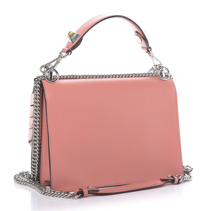 Fendi Vitello Liberty Shiny Nappa Lace Up Bow Kan I Shoulder Bag Macaron Confetto 3 of 9