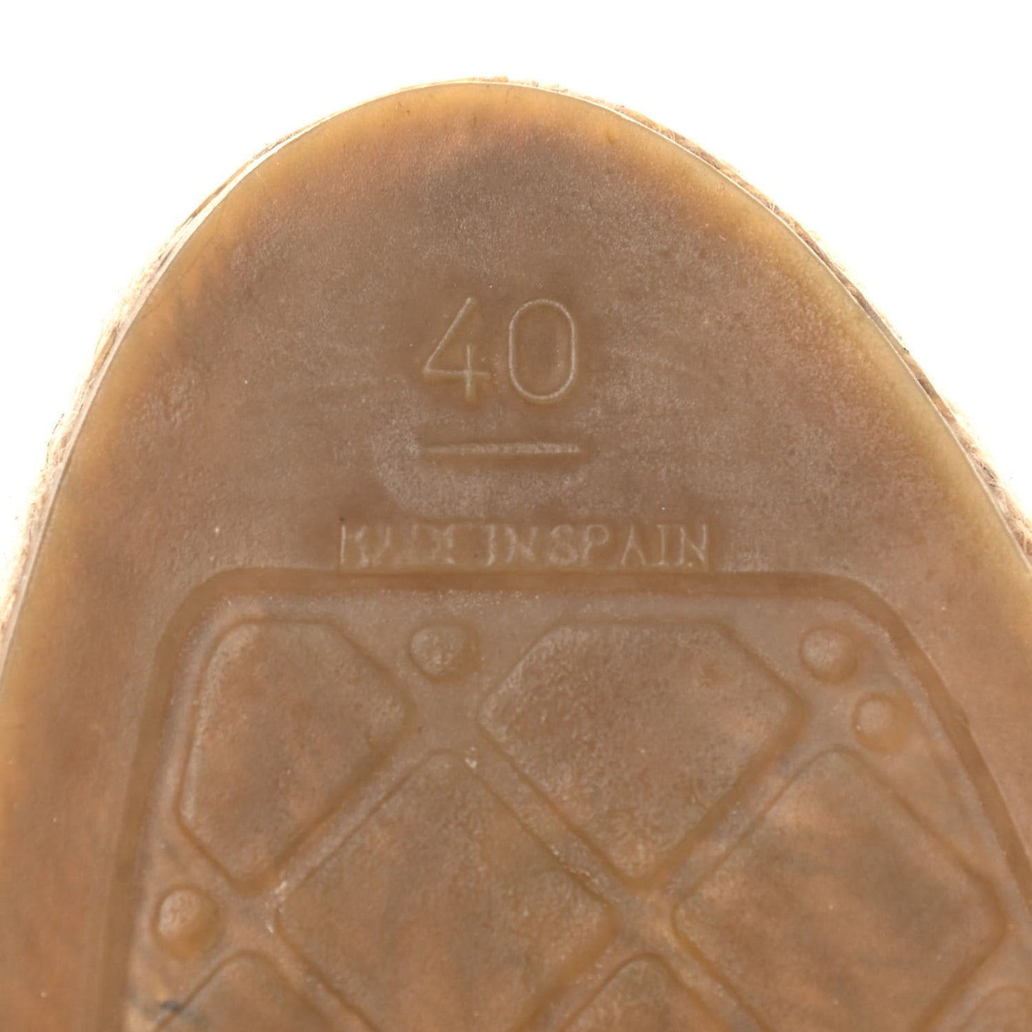 Fabric Patent Calfskin CC Espadrilles 40 Black
