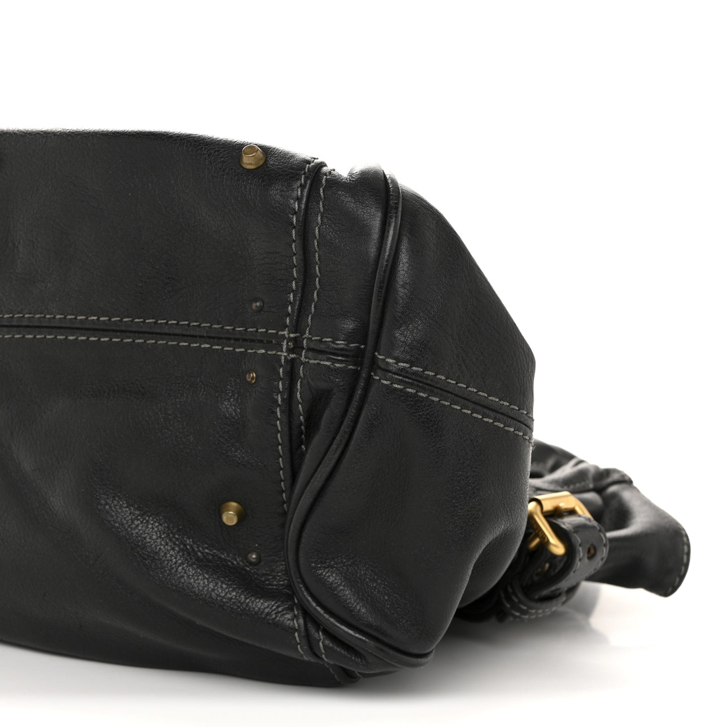 Grained Calfskin Paddington Tote Black