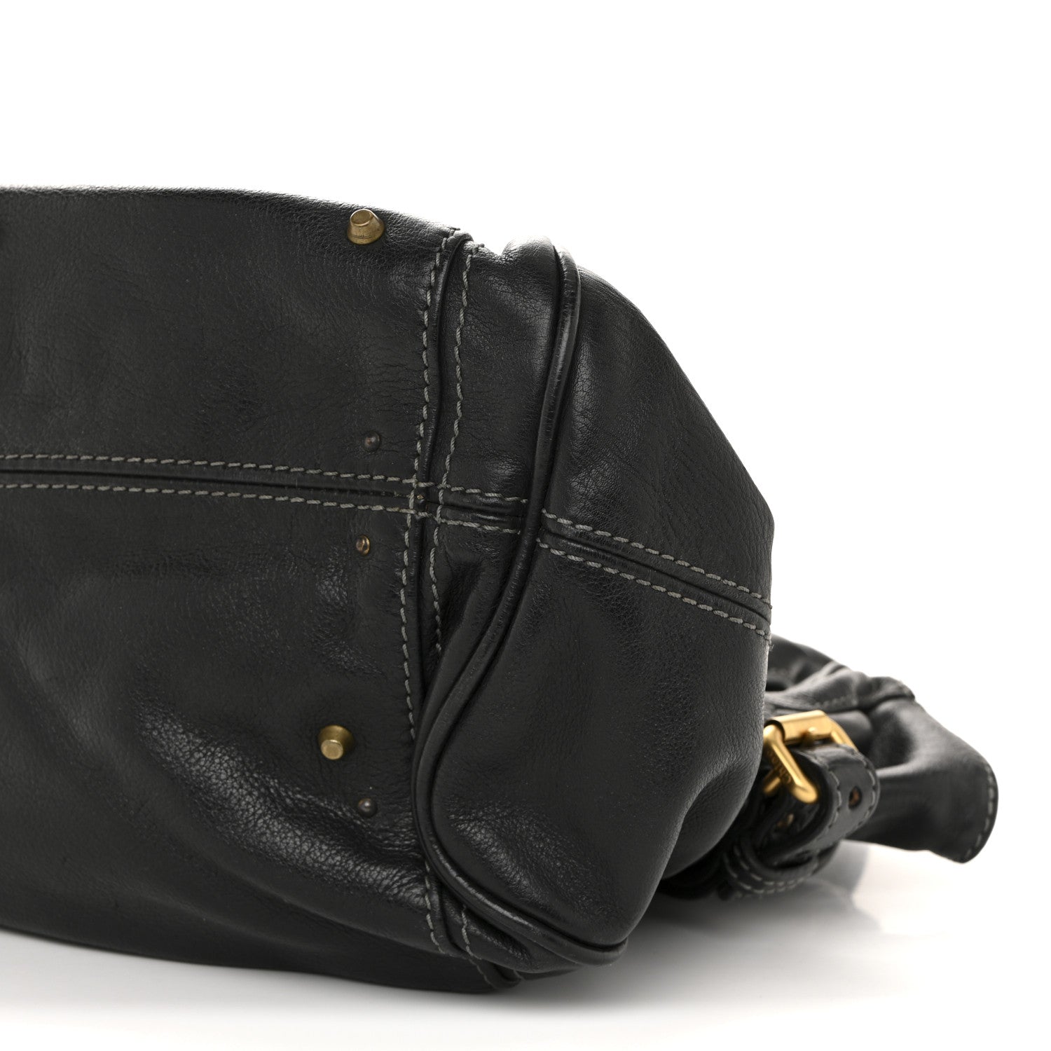 Chloe Grained Calfskin Paddington Tote Black 10 of 14