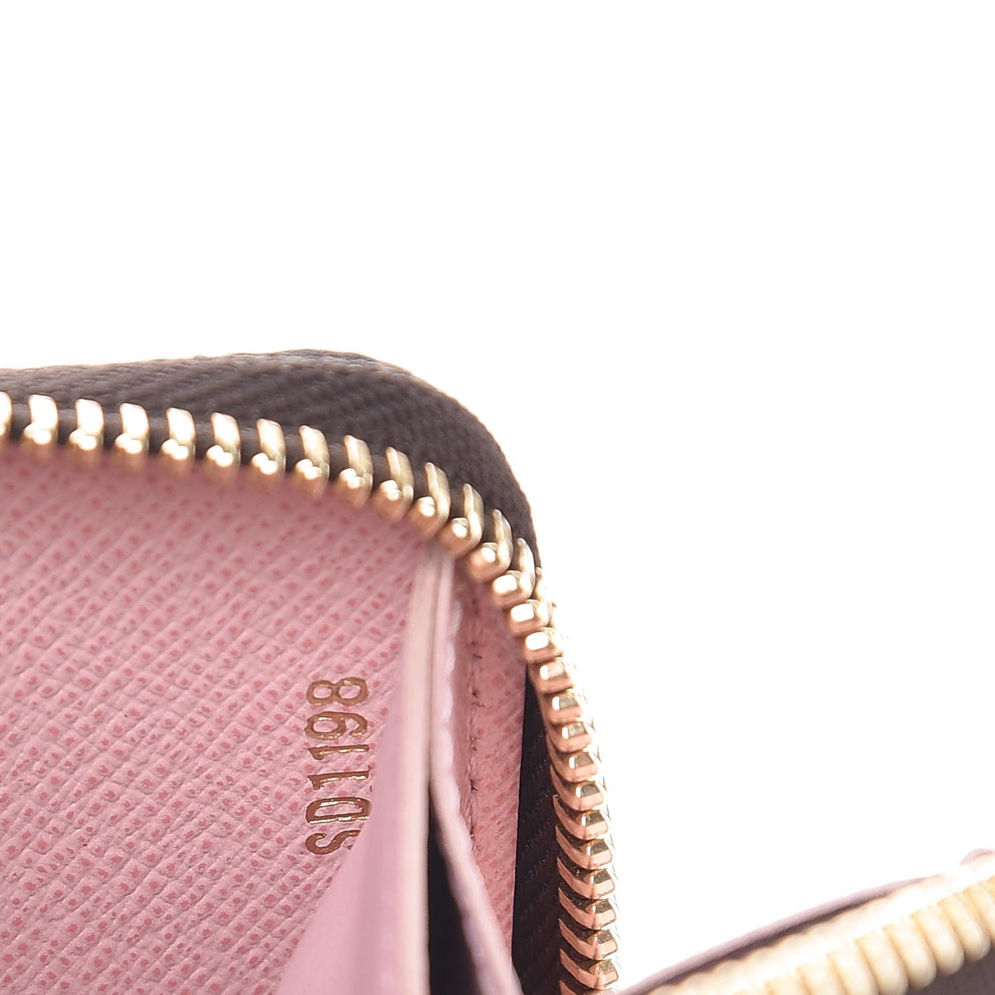 Monogram Clemence Wallet Rose Ballerine