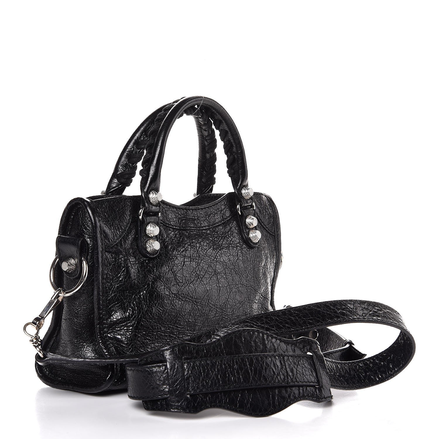 Balenciaga Agneau Giant 12 Silver Hardware Mini City Black 4 of 8