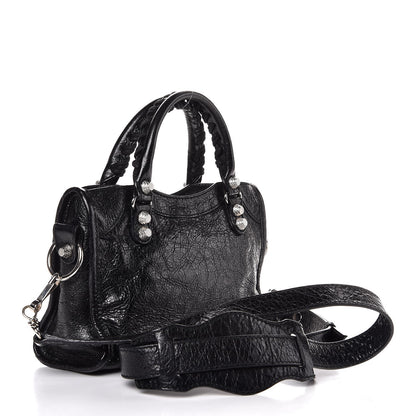 Balenciaga Agneau Giant 12 Silver Hardware Mini City Black 4 of 8