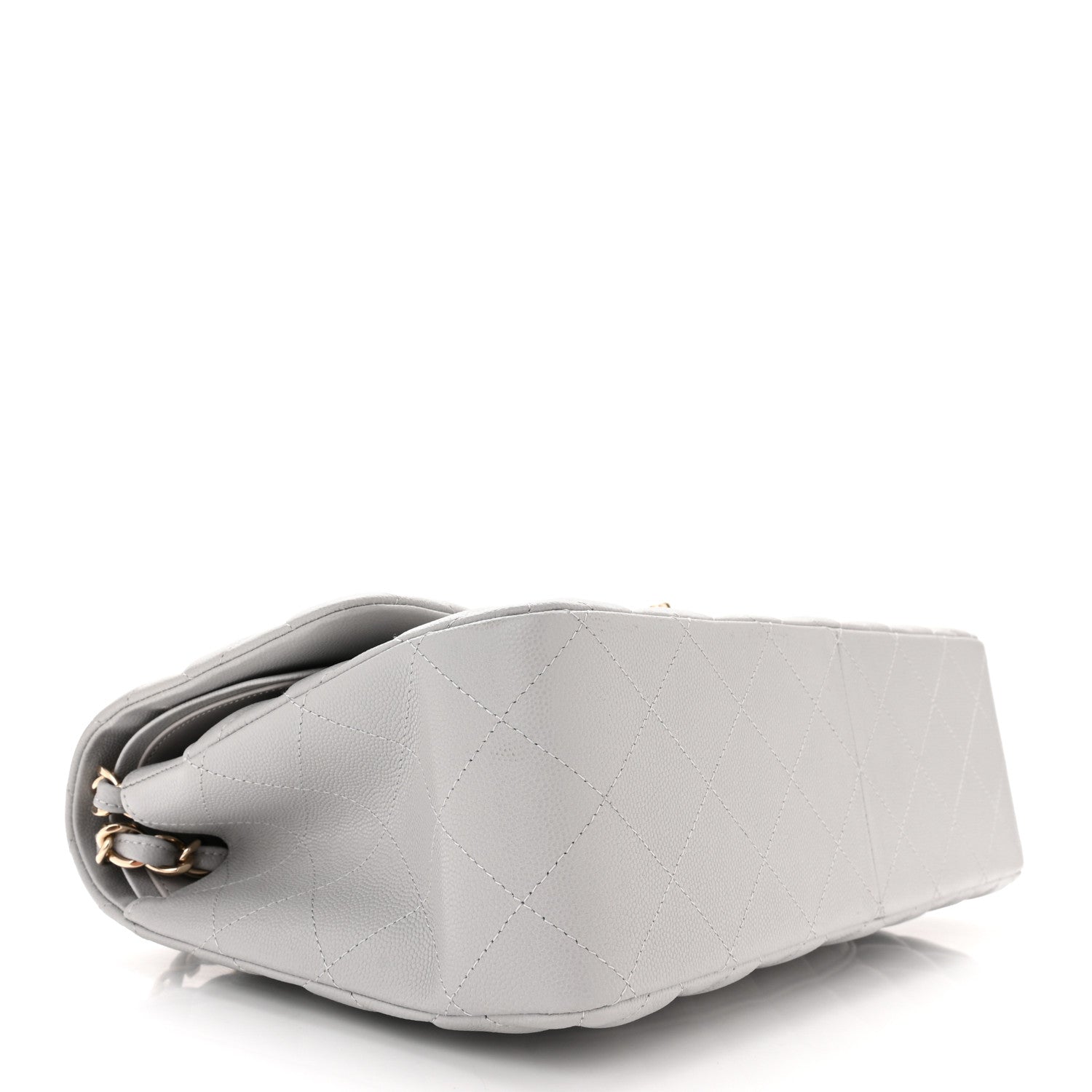 Chanel Caviar Quilted Jumbo Double Flap Grey 4 of 11
