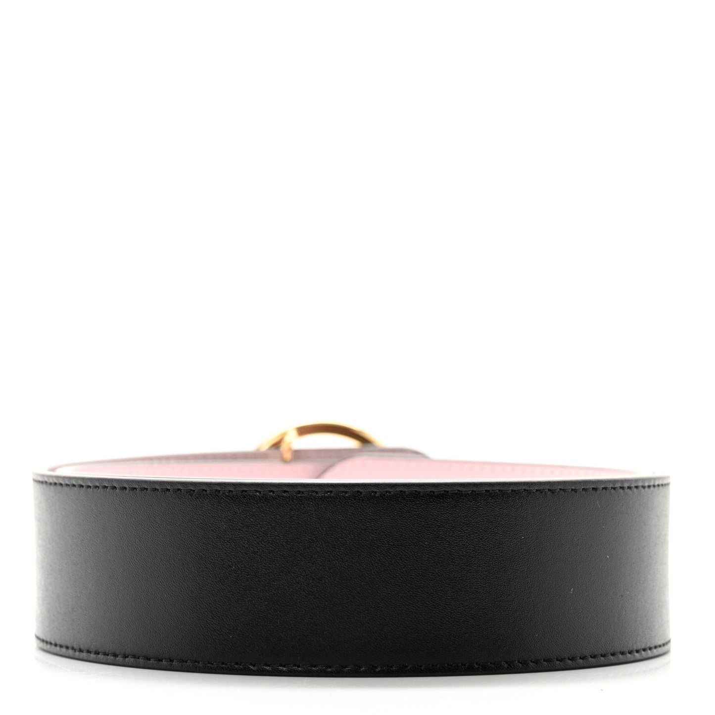Vitello Liberty F is Fendi Bi-Color Reversible Belt Black Peonia