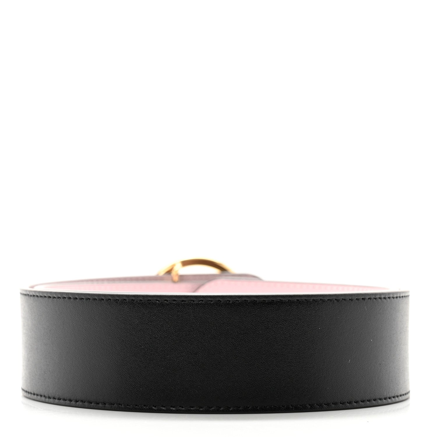 Fendi Vitello Liberty F is Fendi Bi-Color Reversible Belt Black Peonia 3 of 5