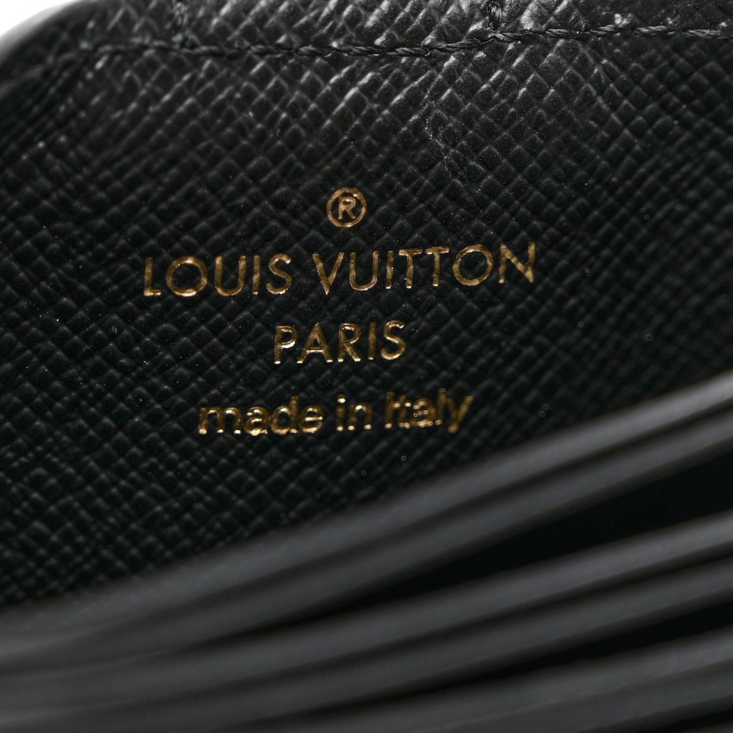 Louis Vuitton Monogram Gusset Card Holder Black 6 of 6