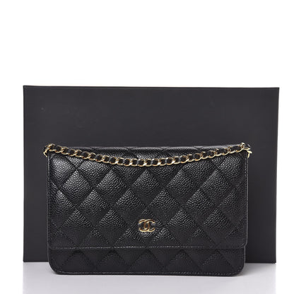 Chanel Caviar Quilted Wallet On Chain WOC Black 9 of 9