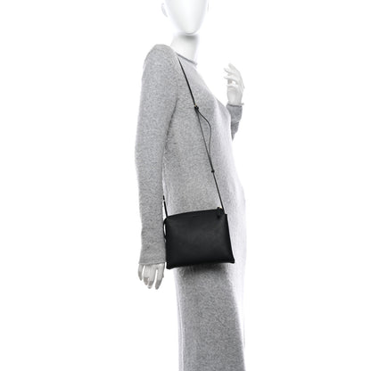 The Row Grained Calfskin Mini Nu Twin Bag Black 2 of 9