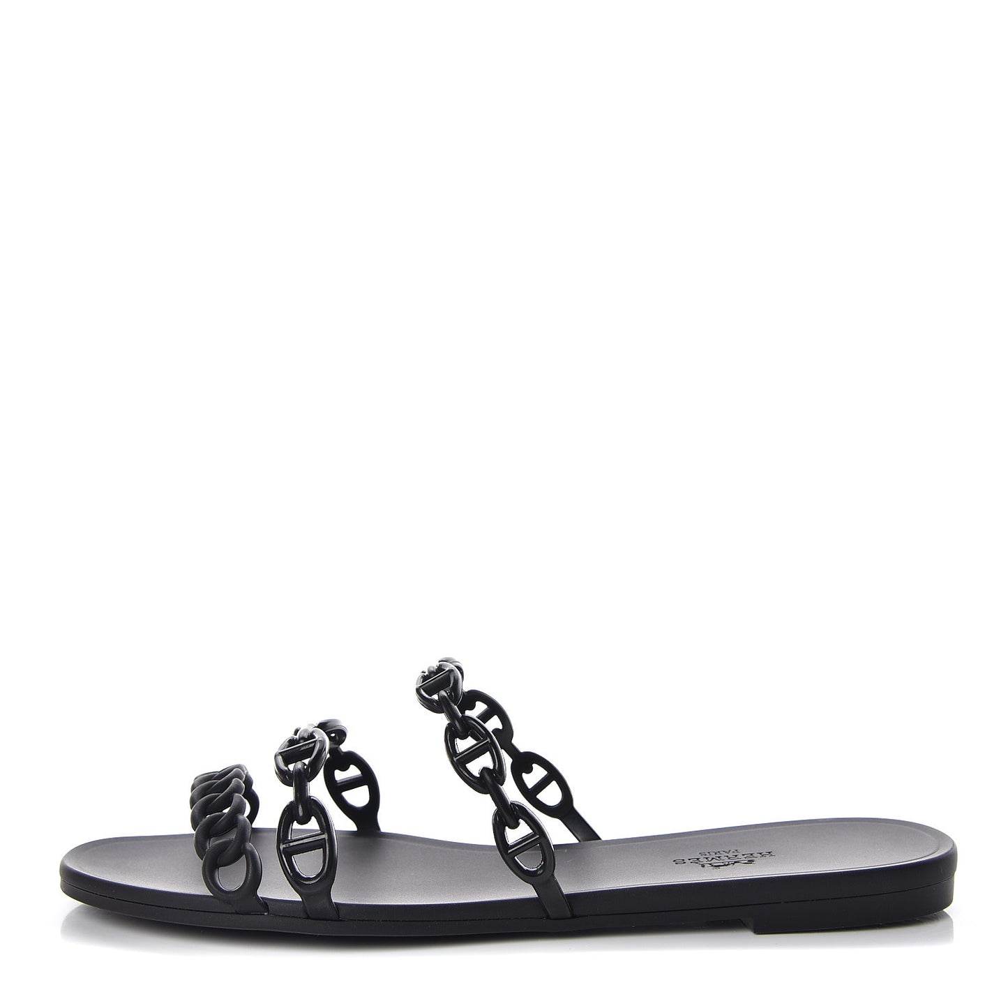 Rubber Chaine d'Ancre Rivage Sandals 40 Black