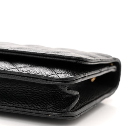 Chanel Caviar Quilted Wallet on Chain WOC Black 11 of 11