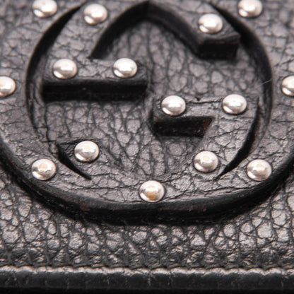 Gucci Calfskin Studded Soho Continental Wallet Black 9 of 9