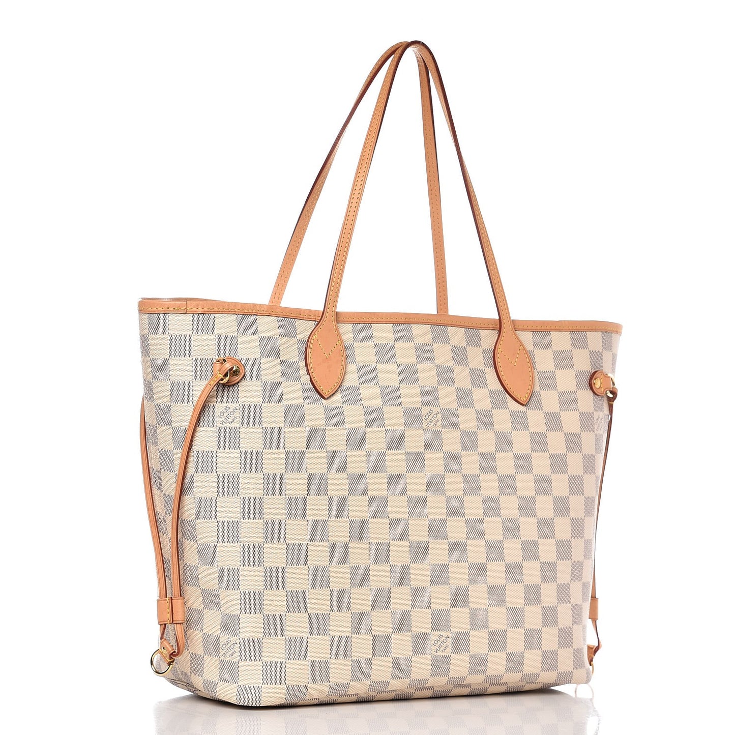 Damier Azur Neo Neverfull MM Rose Ballerine