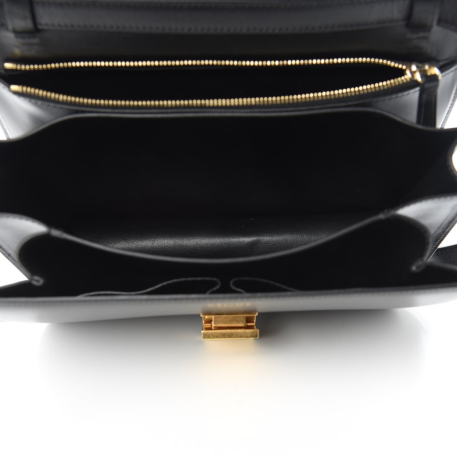 Celine Box Calfskin Medium Classic Box Flap Bag Black 5 of 13